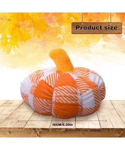 3 Pieces Plush Pumpkin Toy Stuffed Pumpkin Pillow Soft Thanksgiving Halloween Pumpkin Decorative Sofa Cushion Small Pumpkin T...