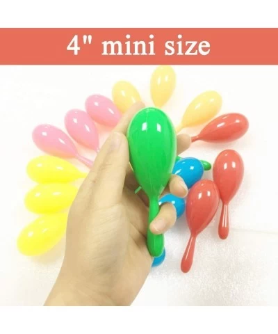 24pcs Mini Maracas for Kids Mexican Fiesta Party Favors Plastic Maraca Shakers Noisemaker for Cinco de Mayo Day of the Dead F...