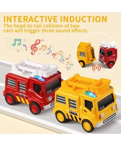 Car Toys for 3 4 5 6 7 Year Old Boys 2 in 1 Watch Toys Pull Back Car Toys for Kids Engineering Vehicles Fire Truck Toys Toys ...