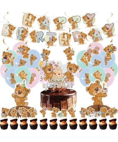 Teddy Bear Birthday Party Decorations Teddy Bear Party Supplies Teddy Bear Themed Party Favors Include Birthday Banner Balloo...