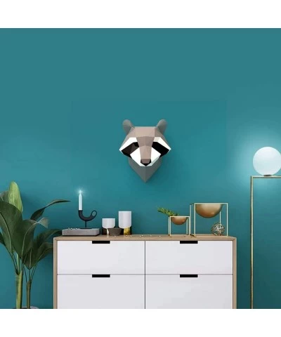 3D Raccoon Animal Paper Wall Art Sculpture Model Toy Home Decor DIY Paper Craft Gift $35.24 Kids' Drawing & Writing Boards