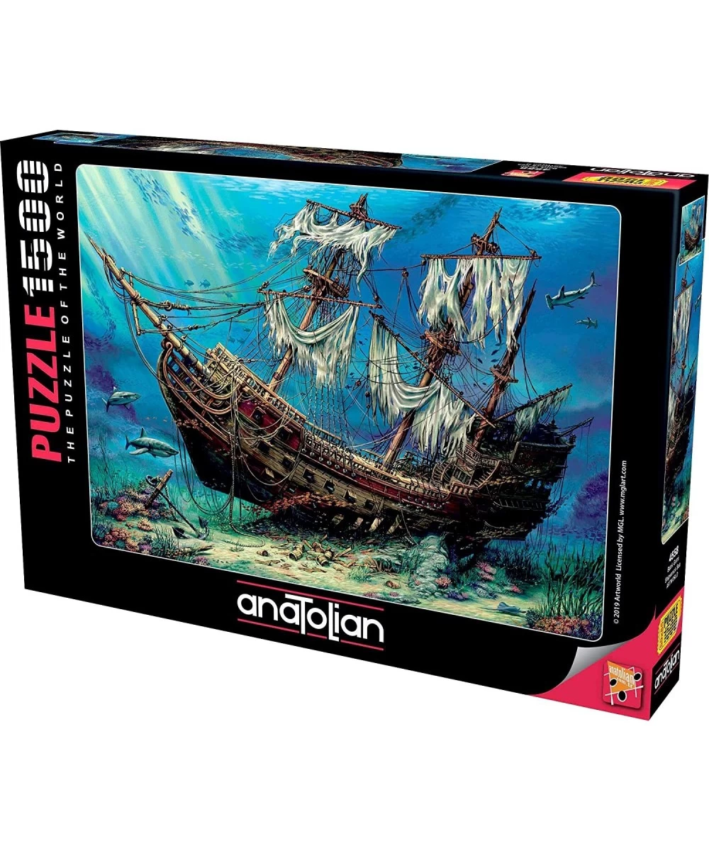 Puzzle - Shipwreck Sea 1500 Piece Jigsaw Puzzle 4558 (ANA4558) Multicolor $40.84 Jigsaw Puzzles