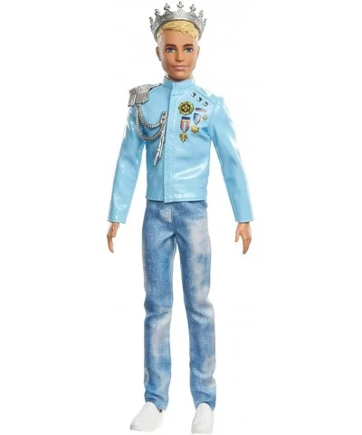 Princess Adventure Prince Ken Doll (12-inch) Wearing Jacket Jeans and Crown Makes a Great Gift for 3 to 7 Year Olds $60.80 Dolls