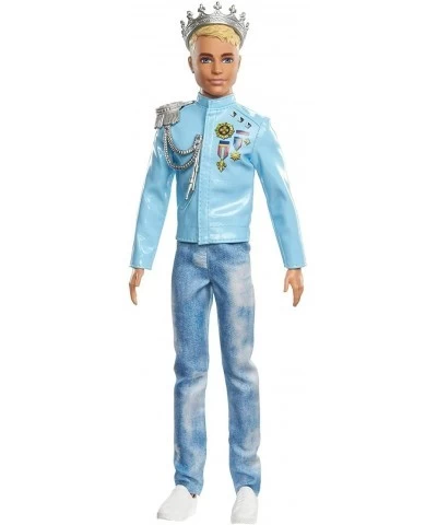 Princess Adventure Prince Ken Doll (12-inch) Wearing Jacket Jeans and Crown Makes a Great Gift for 3 to 7 Year Olds $60.80 Dolls