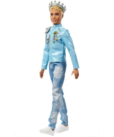 Princess Adventure Prince Ken Doll (12-inch) Wearing Jacket Jeans and Crown Makes a Great Gift for 3 to 7 Year Olds $60.80 Dolls