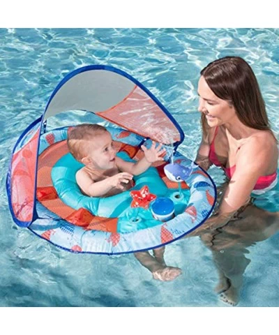 Baby Spring Float Splash Station with Sun Canopy $67.55 Swimming Pool & Outdoor Water Toys