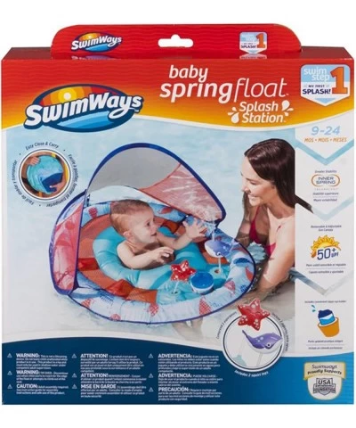 Baby Spring Float Splash Station with Sun Canopy $67.55 Swimming Pool & Outdoor Water Toys