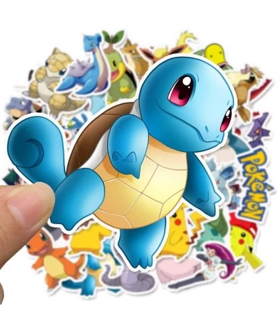 Stickers for Cute Anime Pokemon Teens Adults Girls 50 Pcs Cool Pikachu Cartoon Monsters Waterproof Stickers for Water Bottle ...