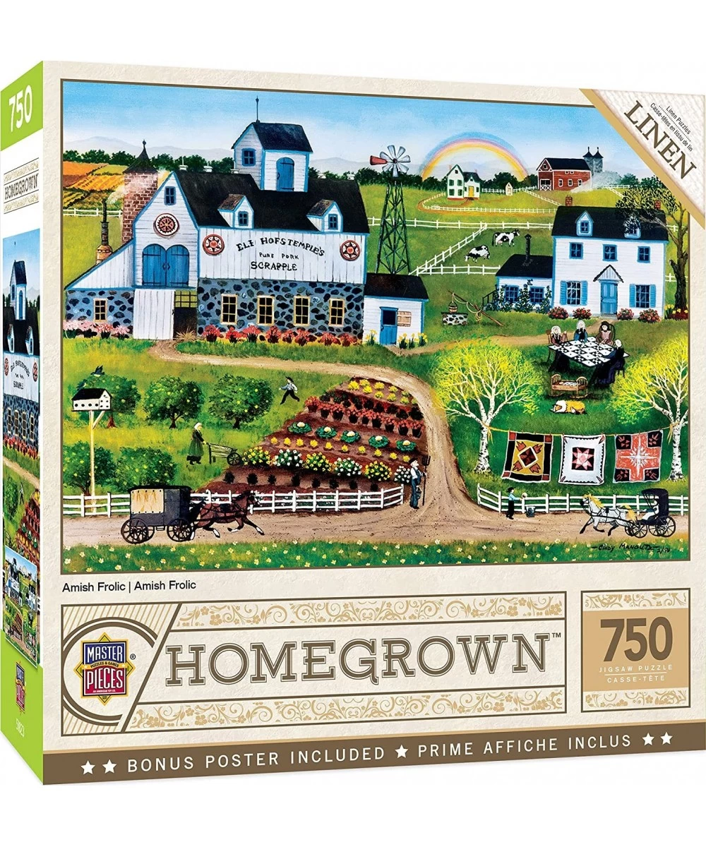 750 Piece Jigsaw Puzzle for Adults Family Or Kids - Amish Frolic - 18"x24 $24.85 Jigsaw Puzzles