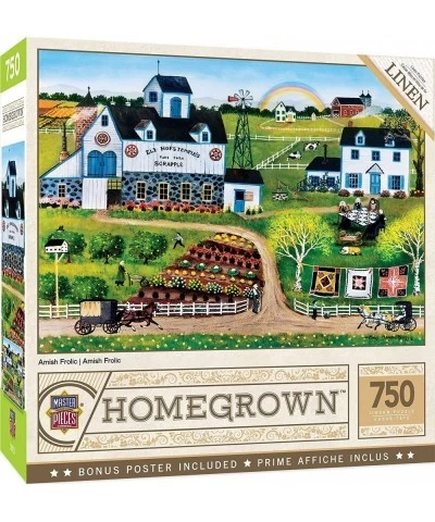 750 Piece Jigsaw Puzzle for Adults Family Or Kids - Amish Frolic - 18"x24 $24.85 Jigsaw Puzzles