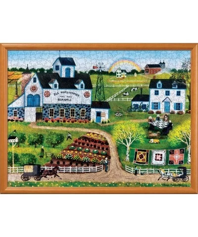 750 Piece Jigsaw Puzzle for Adults Family Or Kids - Amish Frolic - 18"x24 $24.85 Jigsaw Puzzles