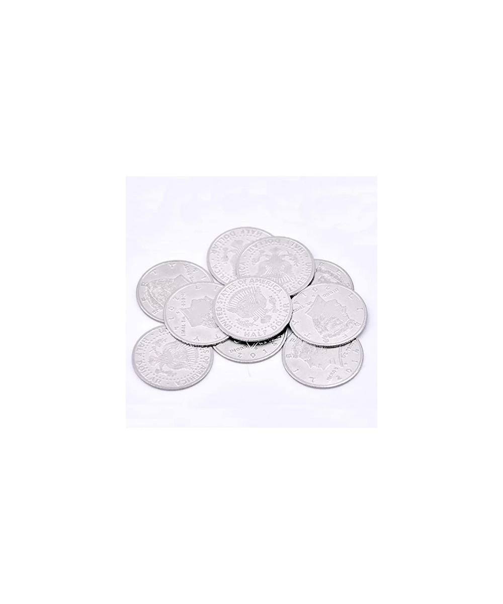 Palming Coins Super Thin (Half Dollar Version) Magic Tricks Coin Magic Props Magician Accessories Coin Gimmick 10Pcs/Set $24....