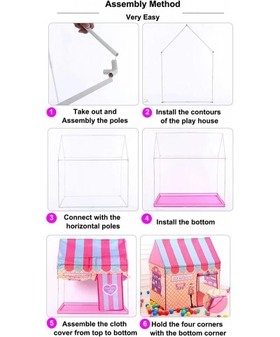 Girls Indoor Outdoor Play Tents Palace Tents Kids Ice Cream and Bakery Shop Playhouse (Pink) … $46.83 Kids' Playhouses