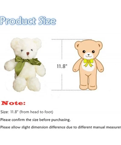 White Teddy Bear Stuffed Animal for Kids Soft Teddy Bears Plush Toy 11.8 $26.16 Stuffed Animals & Teddy Bears