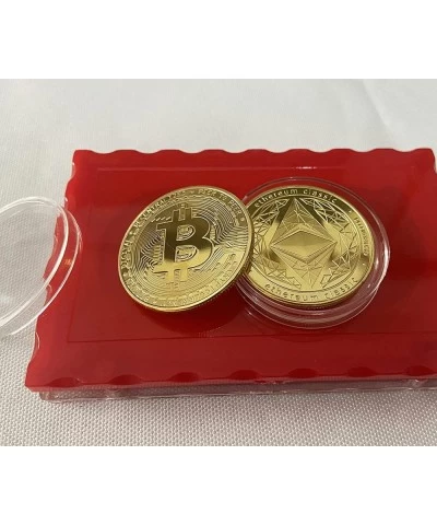 6 Pack Bitcoin Ethereum Dogecoin Shiba Inu Commemorative Coins Limited Edition Cryptocurrency Coin BTC EHT GOGE SHIB Physical...