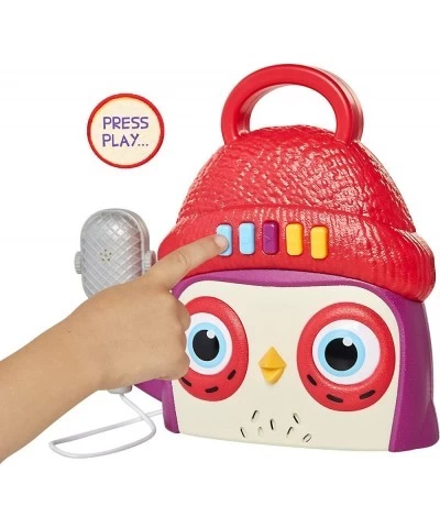 Owl Kids Karaoke Machine with Microphone Preschool Toys Player Play Stop Volume Buttons $36.72 Kids' Karaoke Machines