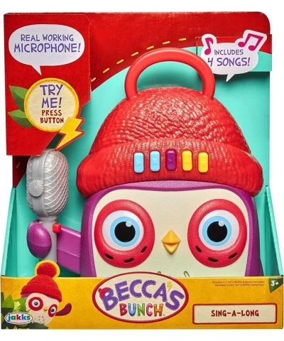 Owl Kids Karaoke Machine with Microphone Preschool Toys Player Play Stop Volume Buttons $36.72 Kids' Karaoke Machines