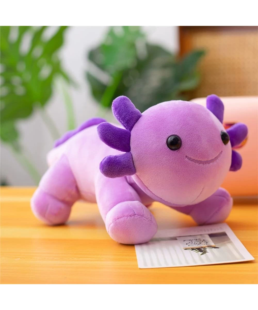 Axolotl Plush Toys 9.8 Inch Soft Cute Axolotl Stuffed Animal Plushies Pillow Doll Kids Birthday Gift Home Decoration(Purple) ...