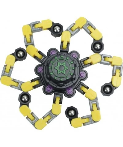 12 Pack Transformable Fidget Spinner Toy Chain Links Finger Tip Spinning Robots Sensory Toy Stress Relief Toy Fun Party Favor...