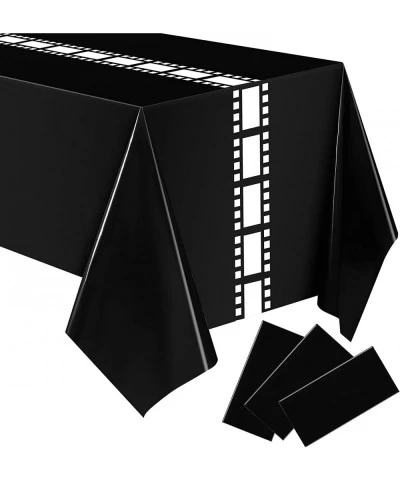 3 Pieces Movie Night Tablecloth Movie Night Decorations Movie Party Table Covers Theater Table Cloth for Movie Night Party Su...