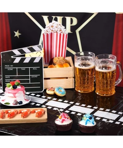 3 Pieces Movie Night Tablecloth Movie Night Decorations Movie Party Table Covers Theater Table Cloth for Movie Night Party Su...