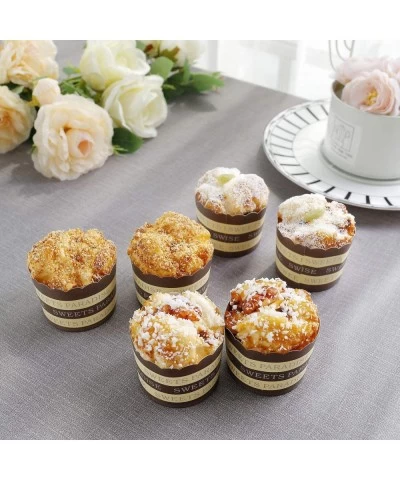 6 Pieces Fake Cupcakes Bread Decor Simulation Artificial Fake Cakes Kitchen Toy Food Dessert Display Props $28.09 Toy Kitchen...