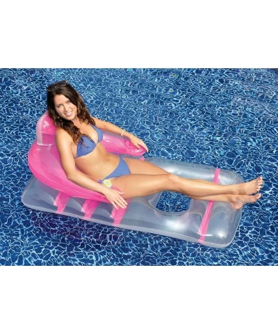 Deluxe Lounge Chair Colors May Vary (Pink or Blue) $26.75 Swimming Pool & Outdoor Water Toys