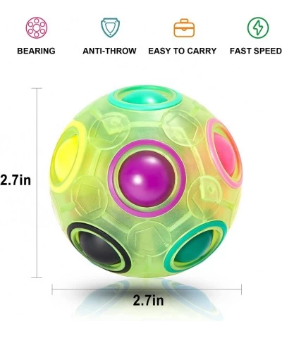 Magic Rainbow Puzzle Ball Speed Cube Ball Puzzle Game Fun Stress Reliever Magic Ball Brain Teaser Fidget Toys for Children Te...