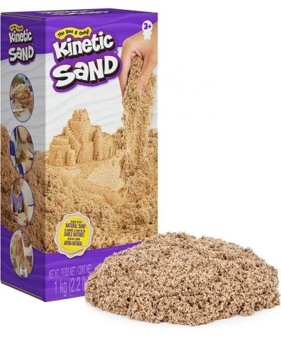 Kinetic Sand 1kg (2.2lb) of All-Natural Brown Sensory Toys Play Sand for Mixing Molding and Creating $22.25 Craft Kits