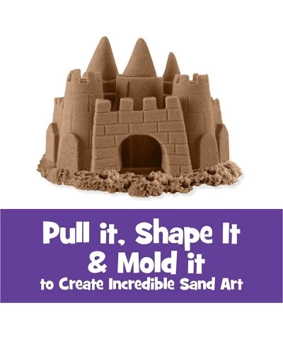 Kinetic Sand 1kg (2.2lb) of All-Natural Brown Sensory Toys Play Sand for Mixing Molding and Creating $22.25 Craft Kits