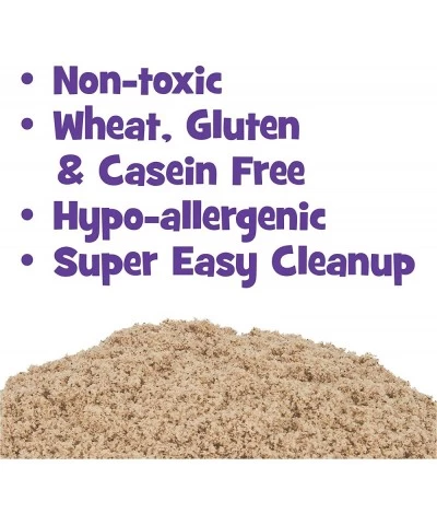 Kinetic Sand 1kg (2.2lb) of All-Natural Brown Sensory Toys Play Sand for Mixing Molding and Creating $22.25 Craft Kits