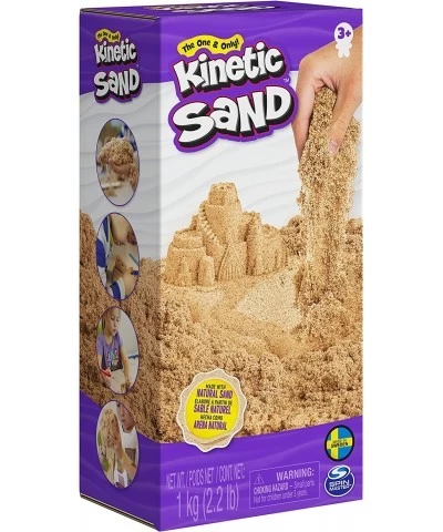 Kinetic Sand 1kg (2.2lb) of All-Natural Brown Sensory Toys Play Sand for Mixing Molding and Creating $22.25 Craft Kits