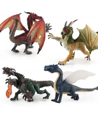 Realistic Dragon Model Plastic Flying Dragon Figurines Gifts for Collection. Realistic Hand Painted Toy Figurine for Ages 3 a...