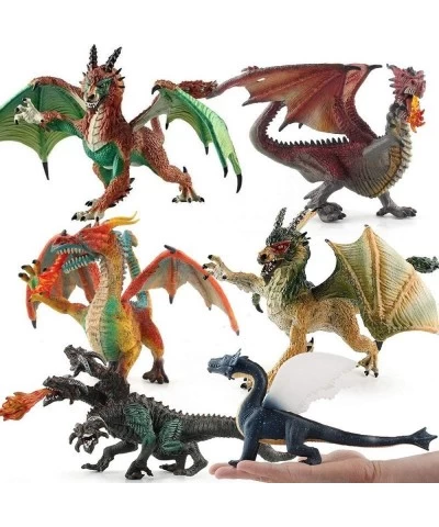 Realistic Dragon Model Plastic Flying Dragon Figurines Gifts for Collection. Realistic Hand Painted Toy Figurine for Ages 3 a...