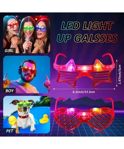 12 Pcs LED Glasses Glow in The Dark Light up Glasses Neon Party Favor Glow Glasses 4 Color for Kid Birthday Party Supplies $2...