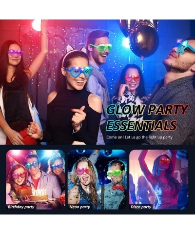 12 Pcs LED Glasses Glow in The Dark Light up Glasses Neon Party Favor Glow Glasses 4 Color for Kid Birthday Party Supplies $2...