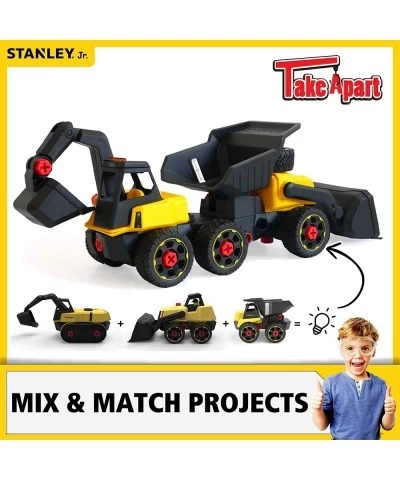 Take Apart Front Loader Kit for Kids TT002-SY: Children’s 25 Piece Yellow STEM Construction Toy with Figure Screwdriver Bolts...