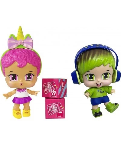 Season 1 Collectible Fashion Toys - Baby Boy Green Hair Charlie Doll with Headphone Accessory - 2 Unboxing Boxes Included wit...