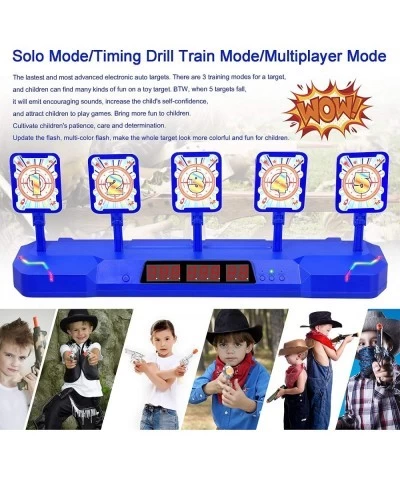 Shooting Target for Nerf Gun Kids Practice Electronic Targets w/Blaster Vest Glasses Bandanas Wristbands and Foam Darts Ideal...