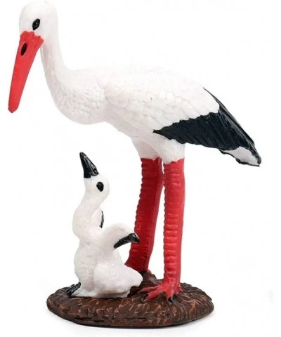 Birds Figures - Realistic White Crane Animals Toys Set - Simulated Plastic Animal Models Toys Learning Educational Toys for G...