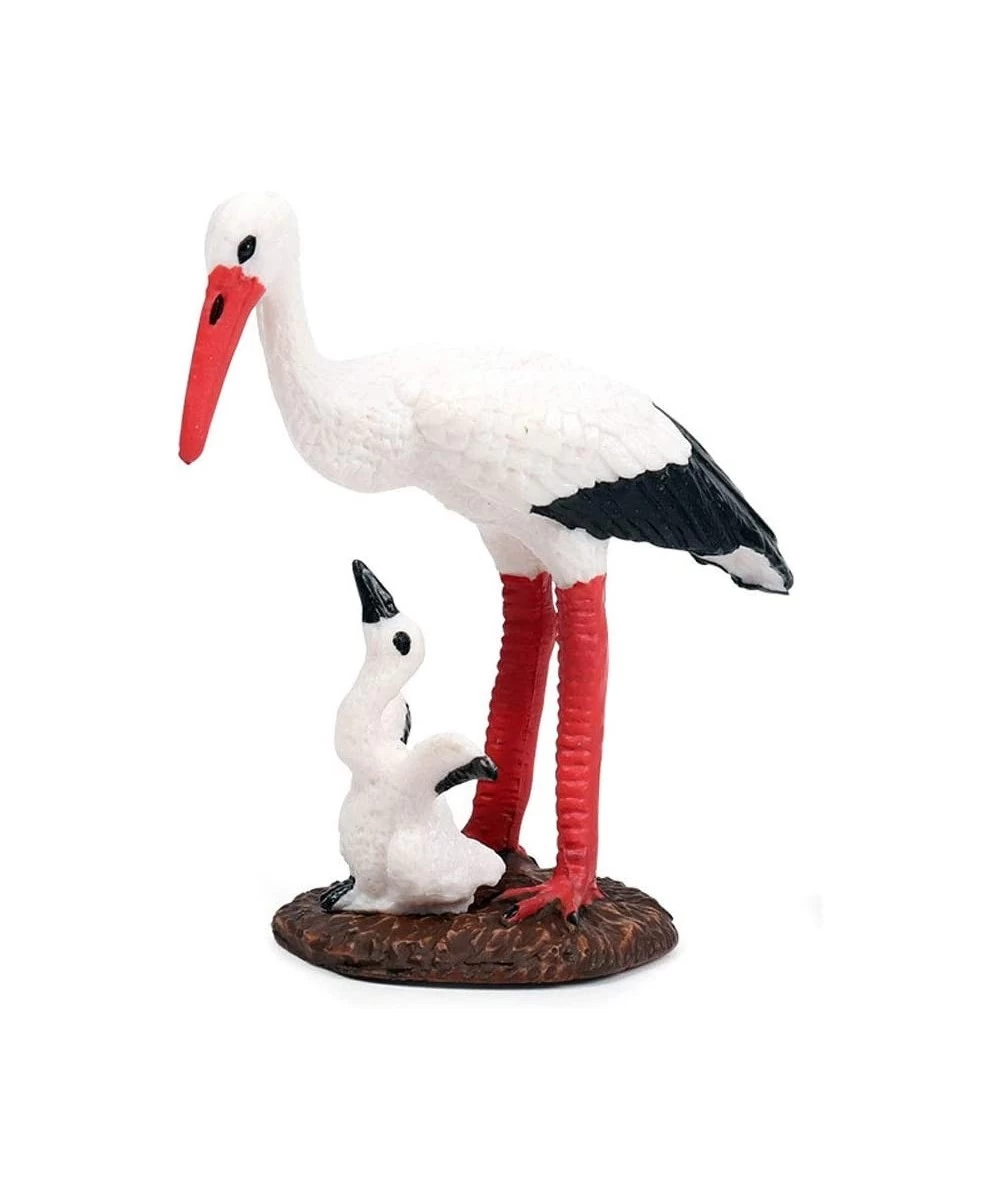 Birds Figures - Realistic White Crane Animals Toys Set - Simulated Plastic Animal Models Toys Learning Educational Toys for G...