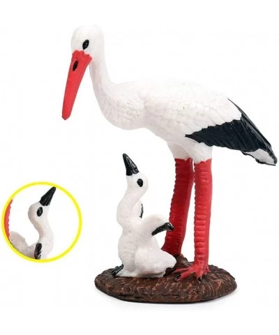 Birds Figures - Realistic White Crane Animals Toys Set - Simulated Plastic Animal Models Toys Learning Educational Toys for G...