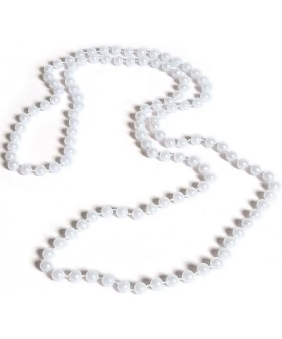 48 Inch 7mm White Pearl Necklaces Pack of 12 $14.87 Kids' Dress-Up Accessories