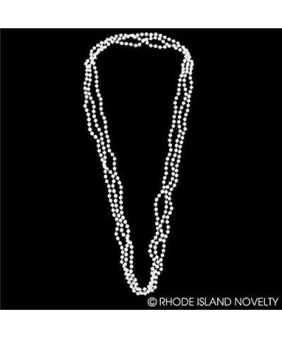 48 Inch 7mm White Pearl Necklaces Pack of 12 $14.87 Kids' Dress-Up Accessories