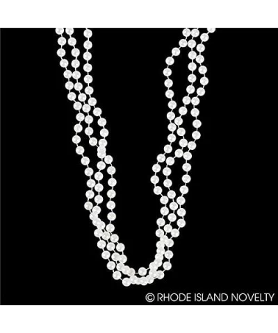 48 Inch 7mm White Pearl Necklaces Pack of 12 $14.87 Kids' Dress-Up Accessories