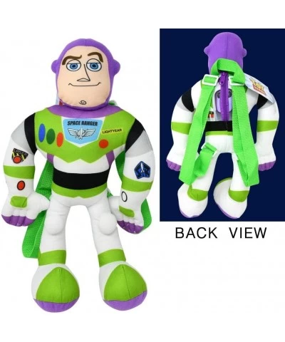 Buzz Lightyear Plush Toy Gift Set - Bundle with Deluxe Buzz Lightyear Plush Doll with Carrying Straps Toy Story Temporary Tat...