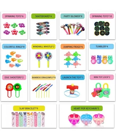 130 Pcs Valentine's Party Favors For Kids 4-8 3-5 Fidget Toys Pack Valentine's Day Gifts for Kids Party Favors Treasure Box B...