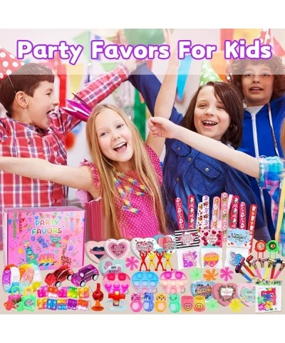 130 Pcs Valentine's Party Favors For Kids 4-8 3-5 Fidget Toys Pack Valentine's Day Gifts for Kids Party Favors Treasure Box B...