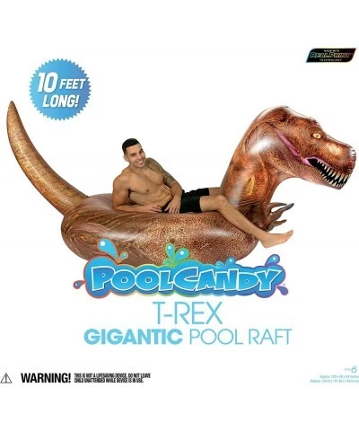 Gigantic Inflatable T-Rex Dinosaur Pool Raft - This Prehistoric Dino King Will Easily Carry 3 Adults All Day & Night on Any L...