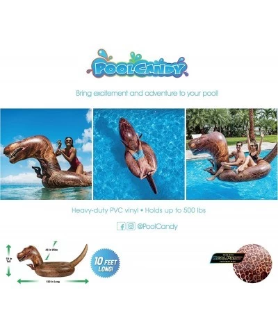 Gigantic Inflatable T-Rex Dinosaur Pool Raft - This Prehistoric Dino King Will Easily Carry 3 Adults All Day & Night on Any L...